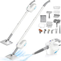 10-in-1 Steam Mop with Detachable Handheld Steamer, Multi & Up Steam Cleaner for Home with 350ml Tank, 10s Heat-Up, 2-Level Control, Lightweight and Multi-Surface Steamer for Floors, Carpets, Tiles