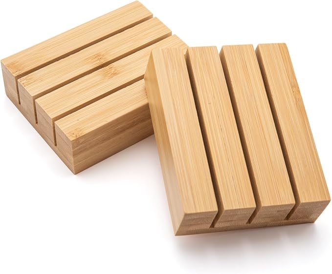 Purawood Premium Bamboo Knife Block Inserts – 2 Pack – Compatible Expandable Drawer Organizer & Utensil Organizer, Cutlery Tray with Dividers for Kitchen Utensils & Flatware (Natural)…