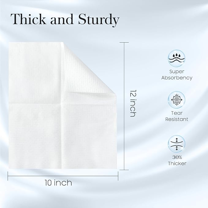 Fygrip 2 Pack of 50 count XL Disposable Face Towels 10” x 12”, 100% Viscose Fibre, Soft & Skin Friendly Face Towelettes Disposable, Facial Tissue Wipes for Women Cleansing