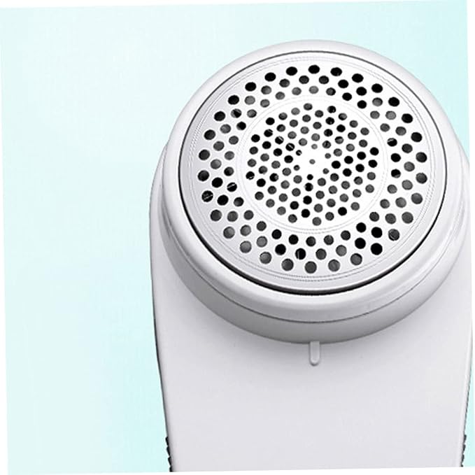 Rechargeable Electric Lint Remover for Garments and Fabrics 1400 mAh | Portable Fuzz Remover, Ergonomic ABS Body, White Finish, Battery Included, DIY Supplies Use
