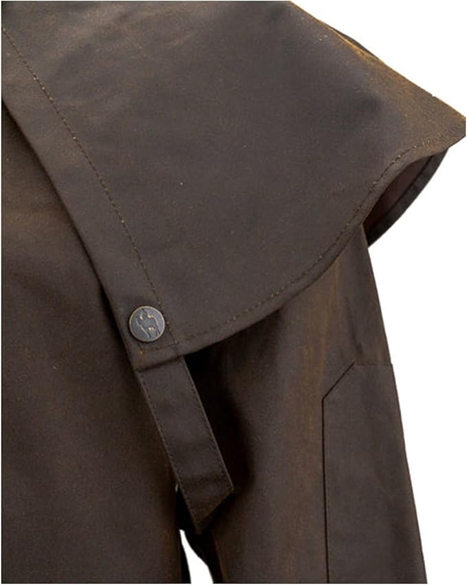Outback Trading Company Unisex 2056 Stockman Waterproof Breathable Extra-Long Cotton Oilskin Duster Coat