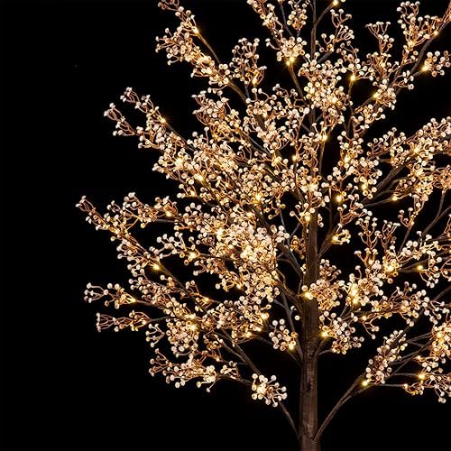 TYBEEU Lighted Baby's Breath Tree Set (4ft, 5ft & 6ft)