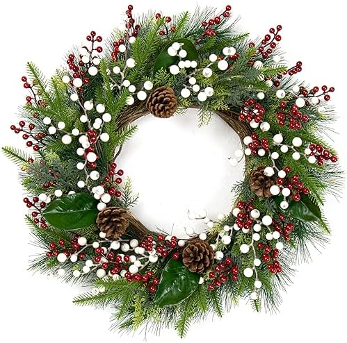 LLZLL 32 Pack Christmas Tree Decorations, Artificial Red Berry Stems 6.5 Inch Christmas Berry Picks with Holly Berries for Xmas Winter Holiday Home DIY Ornaments