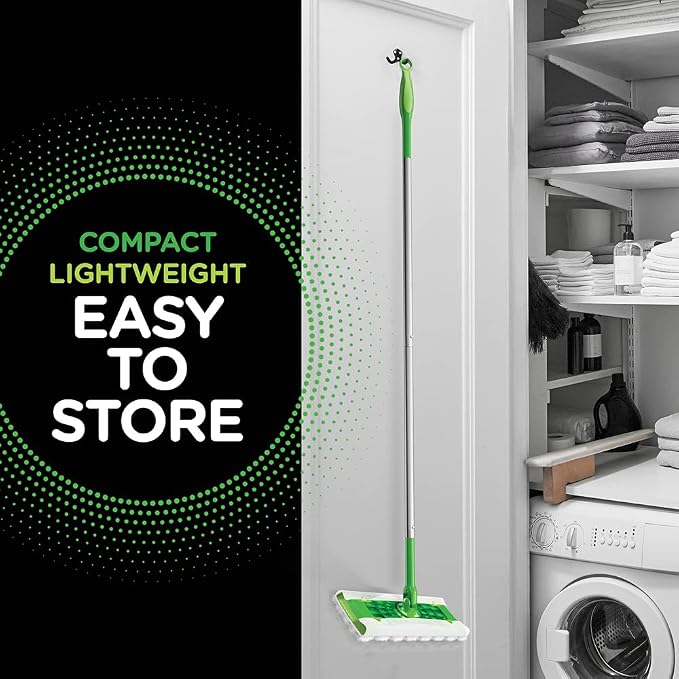 Swiffer Sweeper Heavy Duty Cleaning Kit: 2-in-1 Dry and Wet Multi Surface Floor Cleaner, Includes 1 Mop + 40 Heavy Duty Pads + 14 Dry Cloths + 5 Wet Cloths