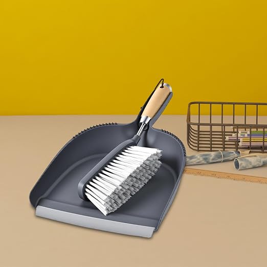 Dustpan Brush Set, Mini Broom Dustpan Set Stainless Steel