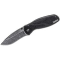 Kershaw Blur Pocket Knife, Blackwash, 3.4 Inch Recurve Blade