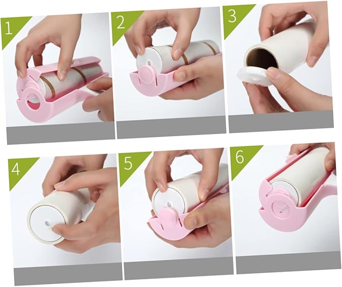 ORFOFE 5pcs Tearable Sticky Paper Cleaning Tape Pet Hair Remover Rollers Accessory Sticky Glue Lint Remover Pet Lint