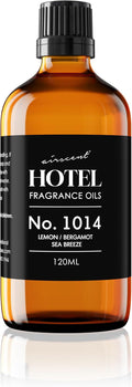 AirScent Hotel Diffuser Oil No. 1014 - Iconic 5-Star Hotel Blend - 120 mL | Lemon Bergamot Sea Breeze - Coastal Blend - Fragrance Oil for Ultrasonic and Waterless Diffusers and Crafting