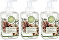Michel Design Works Foaming Hand Soap 17.8oz (Pack of 3) White Spruce Scent and Design, Shea Butter and Aloe Vera Blend, Beautiful Square Container with Pump