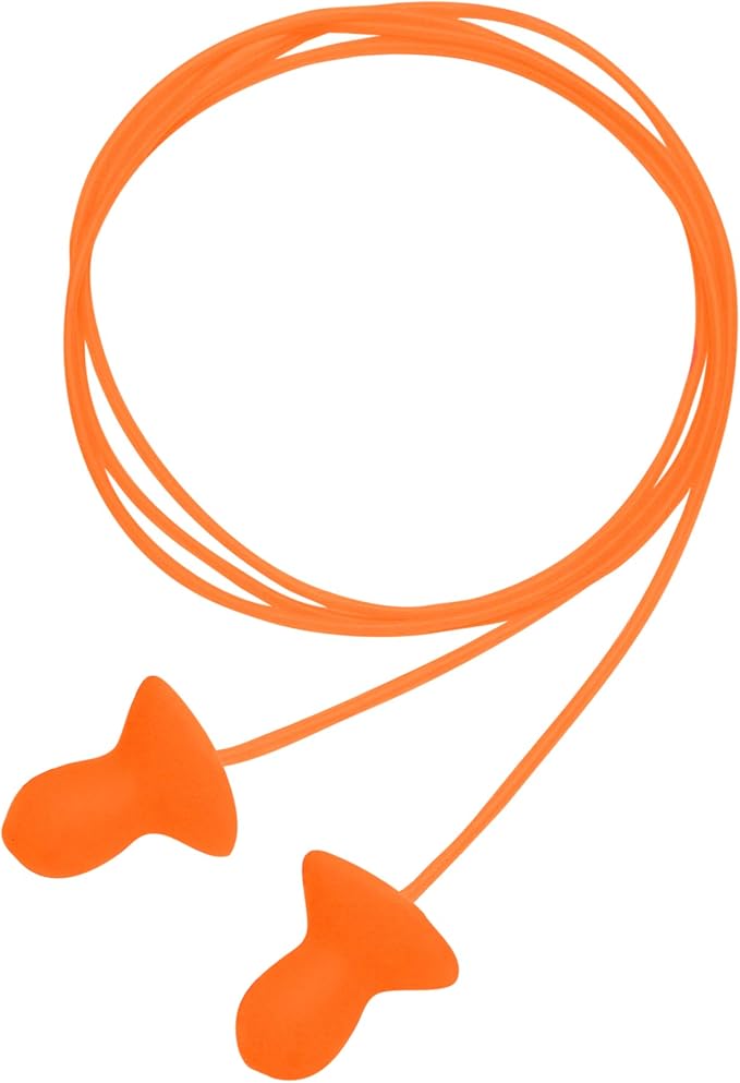 Howard Leight by Honeywell Quiet Corded Reusable Earplugs, 5-Pair Vending Pack (QD-5-30), Bright Orange