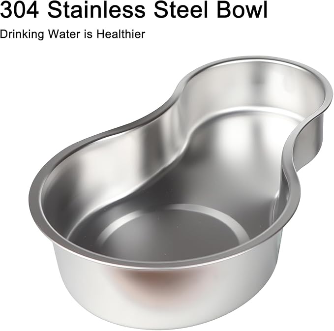 Sfozstra 9L Large Dog Water Dispenser: Gravity Design for Multiple Pets | Spill Resistant/No Filter Maintenance/Stainless Steel Bowl/Easy to Clean/Indoor & Outdoor Use