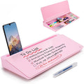 TSJ OFFICE Desktop Whiteboard Dry-Erase-Board - Computer Keyboard Stand White Board Surface Pad with Drawer, Desk Organizers with Accessories for Office, Home, School Supplies - Complete Pink