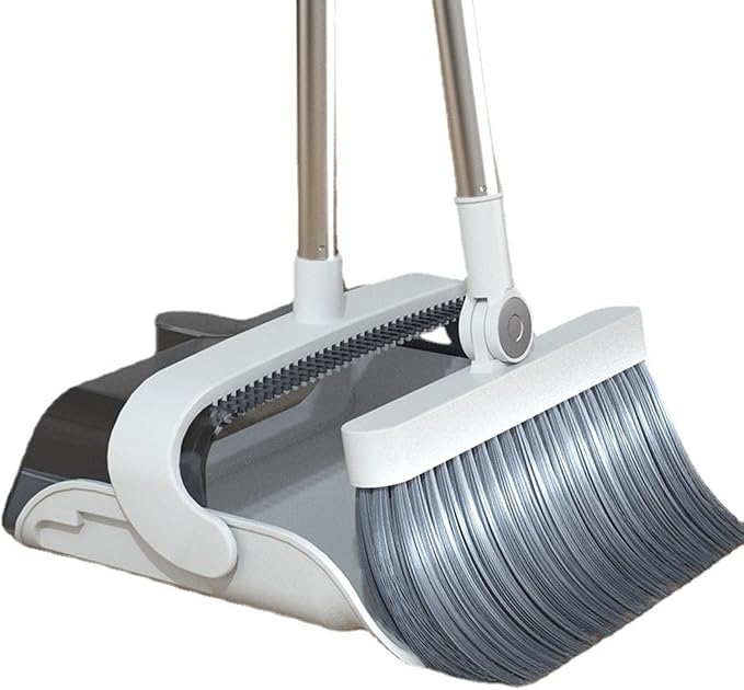 Hand Broom and Dustpan Set,Collapsible Broom with Dustpan Combo for Sweeping Indoor,Angle Broom for Home Office Kitchen Lobby Floor Pet Hair Outdoor Cleaning