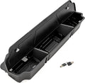 Rough Country Under Seat Storage for Chevy Silverado & GMC Sierra 1500/2500HD/3500HD Double Cab (2019-2026) - Custom Rear Under Seat Organizer Tray with Lockable Lid
