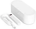 D-Line Cable Management Box with 6 AC Outlet 6ft Power Strip, Hide Extension Cords and Excess Wire Clutter, 16.5in (L) x 4.5in (H) x 5in (W) - Large, White