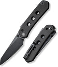 CIVIVI Vision FG Pocket Knife, 3.54" Nitro-V Reverse Tanto Blade C22036-1 | Superlock Folding Knife with G10 Handle, Reversible Ambidextrous Clip for EDC Camping Hiking