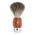 MÜHLE VIVO Plum Wood Pure Badger Shaving Brush - Luxury Shave Brush for Men, Rich Lather