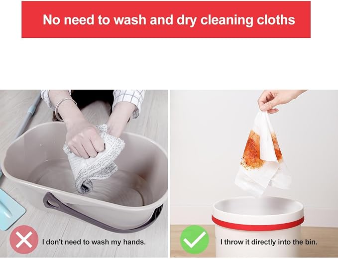 Dry Mop Refills Duster Replacement Pads Multi Surface Cleaning Cloths Pet Hair Removal Quick Setup Easy Disassembly Suitable for Home Decoration Offic
