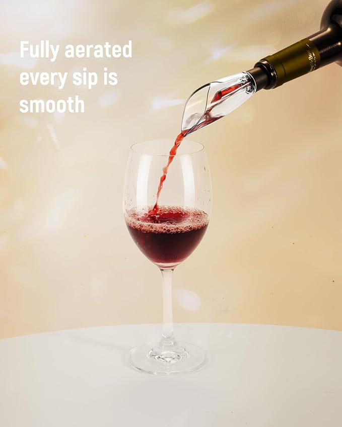 Electric Wine Opener Set - Premium Wine Gifts with Wine Opener, Foil Cutter, Wine Aerator, Vacuum Stopper, and Elegant Gift Box - Ideal Christmas Gift for Unforgettable Moments