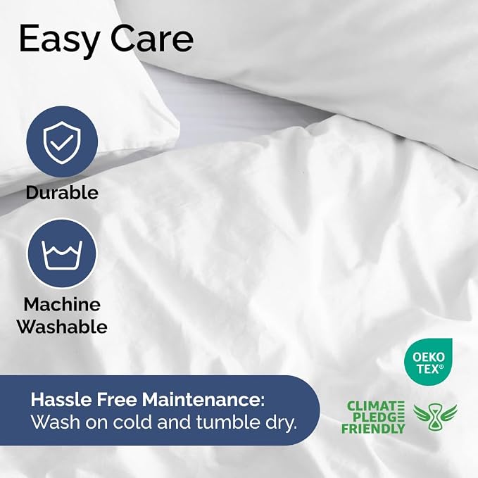 Duvet Cover Oversized King Size Set - Extra Soft Oversized King Duvet Cover 120" x 98" with 2 Pillow Shams for Women, Men, Kids & Teens - Comfy, Cozy, Hotel Luxury with Zipper Closures & Ties (White)