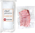 Chef Preserve Reusable Vacuum Sealer Bags for Food - 30 BPA-Free XL Large (12 x 20 in) Food Storage Bags, Freezer, Microwave - Odor-Resistant, Leak-Proof - Compatible with Chef Preserve Vacuum Sealers