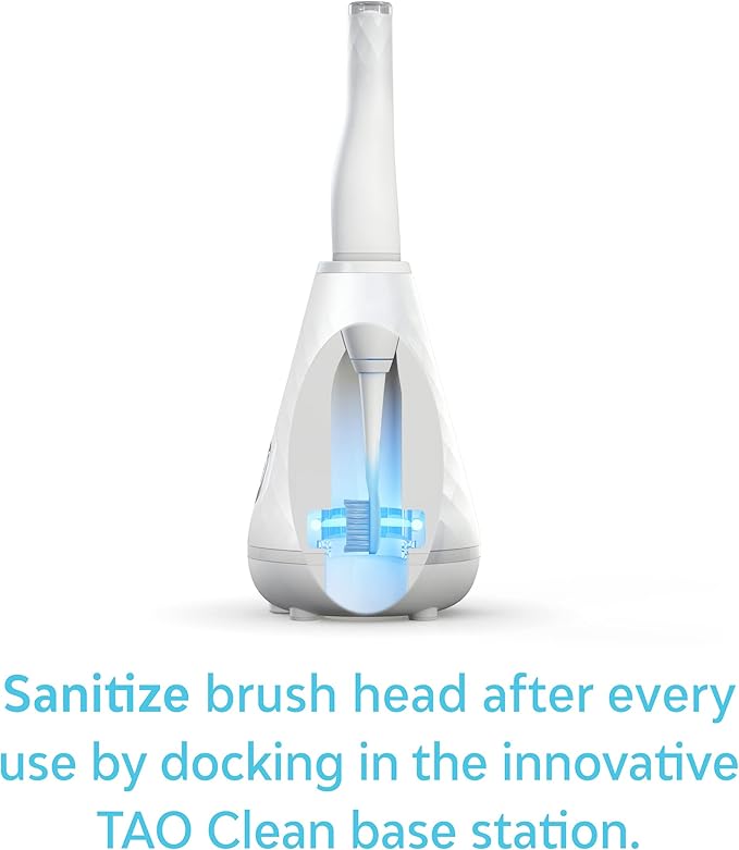 TAO Clean Sonic Electric Toothbrush Replacement Heads (2-Pack) – Orthodontic Head – Replacement Heads for the TAO Clean Electric Toothbrush and Docking Station