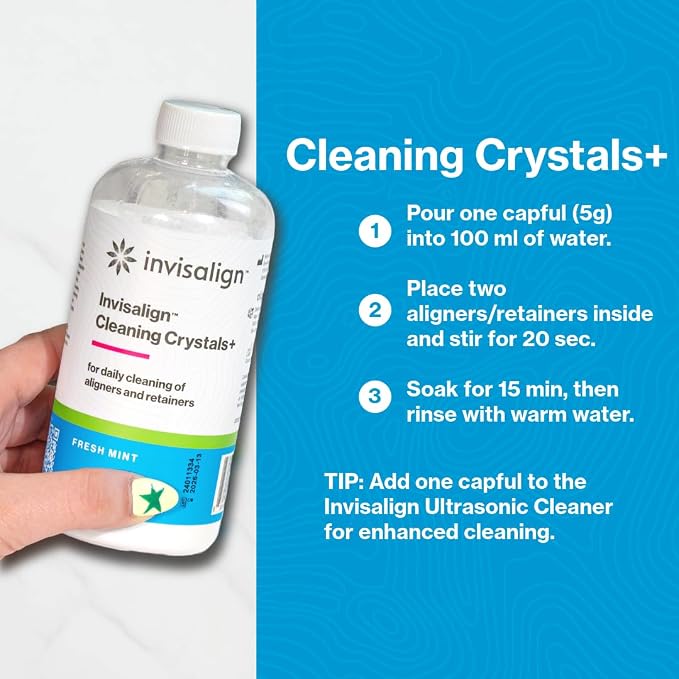 INVISALIGN Cleaning Crystals+ | Aligner and Retainer Cleaner | Mint