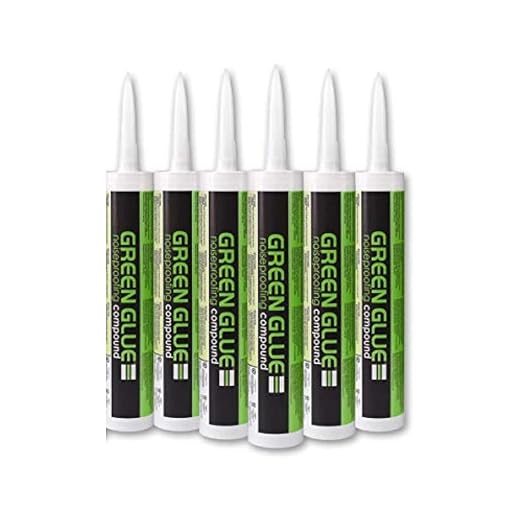 Green Glue Noiseproofing Compound - 6 Tubes,net wt 28 fl.oz(828 ml)