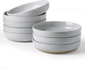 famiware Milkyway 33 oz Bowl Set, Pasta Bowls Set of 8, Salad Bowls Perfect for Your Friend for Housewarming, Thanksgiving, Christmas, Light Gray