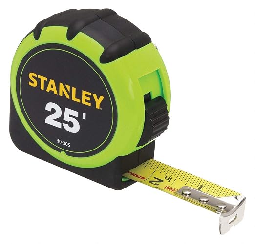 Stanley 30-305 High-Visibility Tape Rule, 1 Inch X 25' - 30-305J