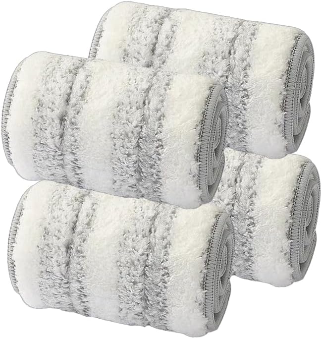 IKS-1 Replacement Microfiber Mop Pads Refill for Mop and Bucket Set, 4 Pack