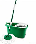 Household Mops & Bucket Sets, Spin Mop System with Washable Microfiber Head, Easy Wring Floor Cleaning System for All Surfaces