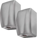 stardrix 2 Pack UL Approved Stainless Steel Bathroom Hand Dryer with HEPA Filter, Heavy Duty Automatic Electric High Speed Hand Dryer for Commercial Restroom, Brushed