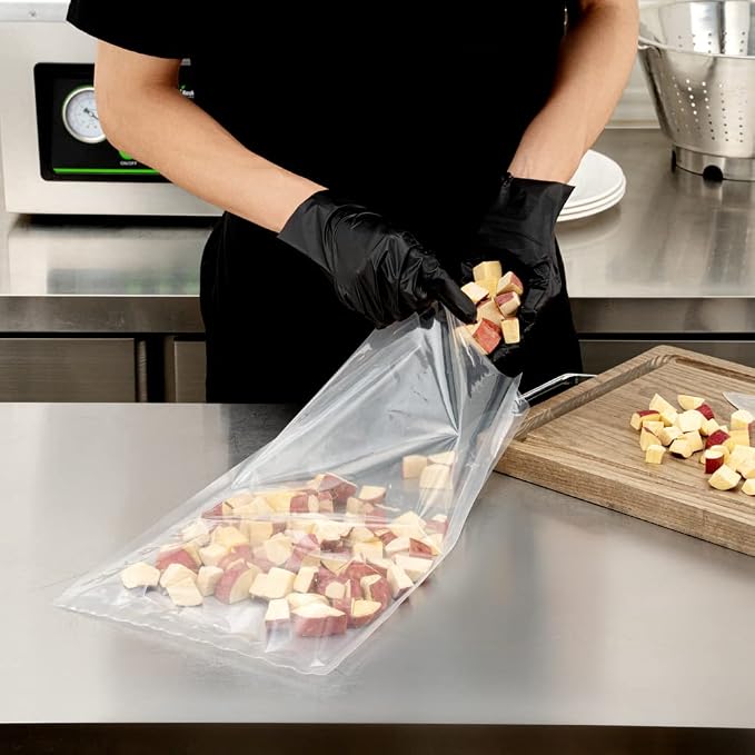 Restaurantware Fresh Hero 18 x 10 Inch Vacuum Sealer Bags, 1000 Food Storage Bags - 3 mil Thick, Microwavable, Clear Plastic Sous Vide Bags, Freezable, For Storing Food Or Sous Vide Cooking