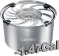 1.47 Gal Stainless Steel No Spill Water Bowl for Large Dogs | 5.6L Large Slow Drinking Dog Water Bowl with Floating Disk, Spill Proof Dog Water Bowl for Messy Drinkers