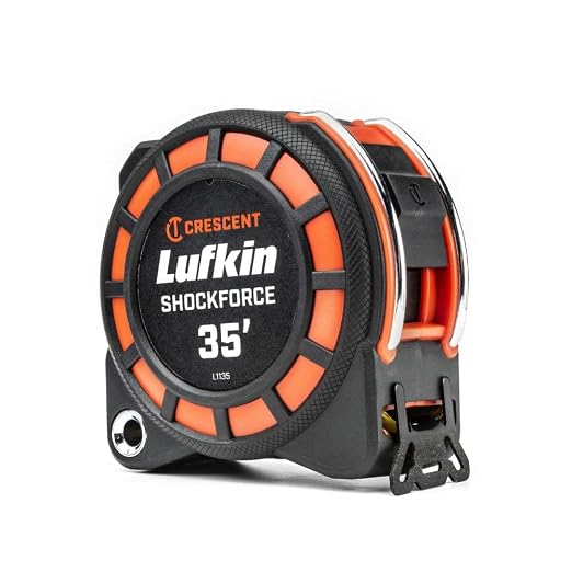 Lufkin 1-3/16" x 35' Shockforce G1 Dual Sided Tape Measure - L1135B