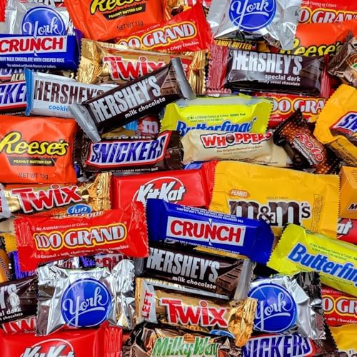 Halloween Chocolate Bulk Candy Variety Pack 8lb - Bulk Halloween Candy Individually Wrapped - Assorted Chocolate Candy for Trick or Treat, Party Favors, Goodie Bags, Pinatas and Office Snacks - 8 Pound Box of Candy