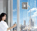 High Rise Window Cleaning Tool for Safely and Easily Cleaning Exterior Glass on Apartments and Tall Buildings,Double Sided OutsideWindow Cleaner Tool with 51''