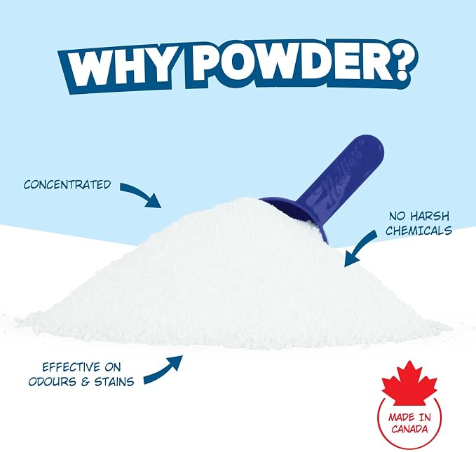 Nellie’s Laundry Soda – Concentrated Powder Detergent – 500 Load Bulk Format – Gentle, Fragrance-Free, Effective on Stains – Compatible with HE & Standard Machines, Septic Safe – Made in Canada