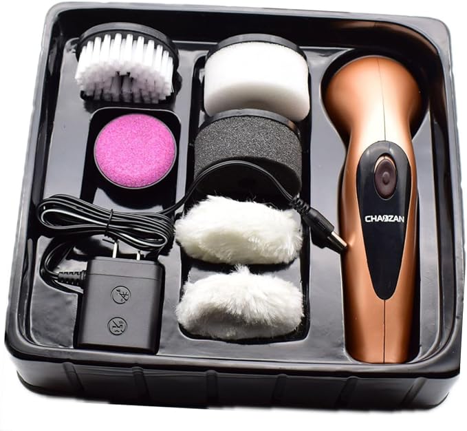Electric Shoe Polisher Rechargeable Shoe Brush Polish Compact Design for Home Office