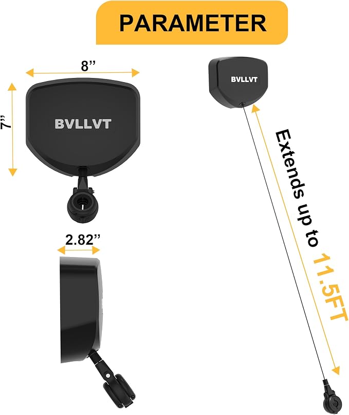 EV Charger Cable Retractor - 11.5ft Ceiling Mounted Automatic Retractable Cable Organizer for Electric Vehicle Charging, Universal Fits 95% of EV Charging Cables