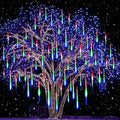Meteor Shower Lights Outdoor,16 Inch 10 Tube 360 LED Icicle Christmas Light