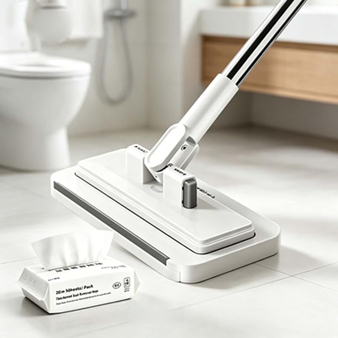 Multipurpose Home Sweeping Mop with Dust Wipe Accessory Pack