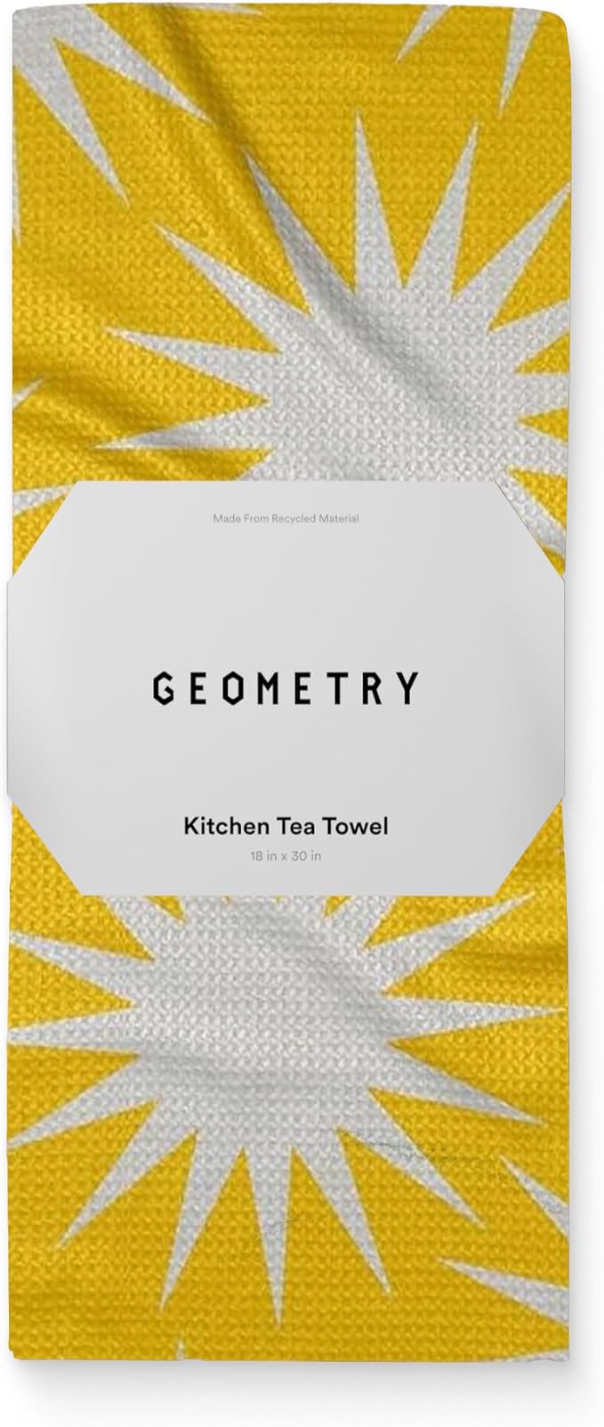 GEOMETRY Spring Kitchen Towels - Quick Dry Microfiber Cloth Spring & Summer Dish Towels for Kitchen Drying - Premium Quick Dry Towel - Sunny Star, 18" x 30" - 1-Pack