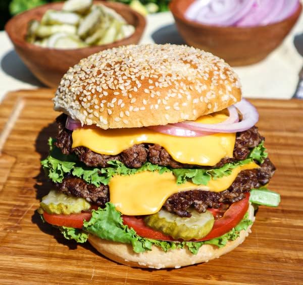 Cuisinart Smash Burger Kit w/Burger Press, Spatula, Shaker & Patty Papers | CSBK-400, smash burger press kit for a cookout or tailgate with stainless steel accessories and a cast iron hamburger press