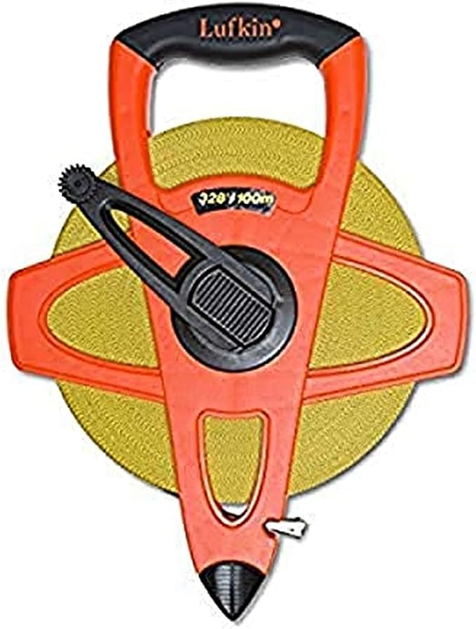 Crescent Lufkin 1/2" x 200' Engineer's Hi-Viz® Orange Fiberglass Tape Measure, 1 - FE200D
