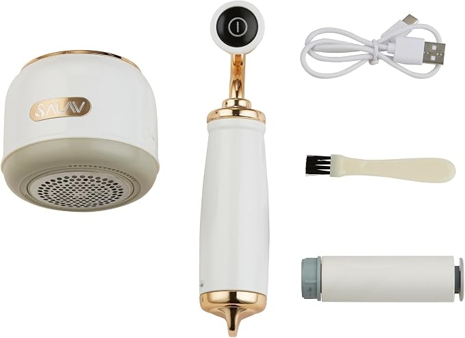 SALAV LR-900 Retro Edition Fabric Shaver and Lint Roller (Pearl)