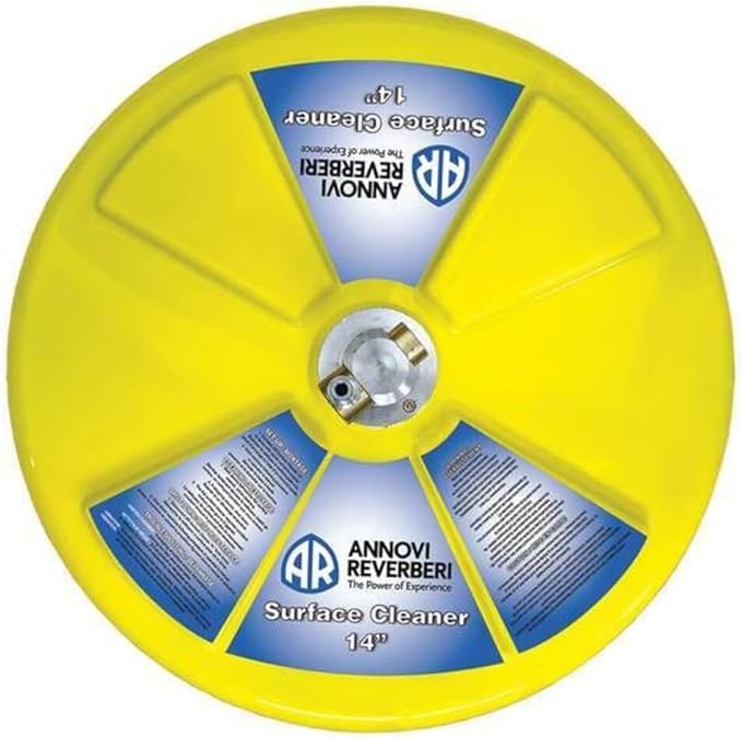 AR ANNOVI REVERBERI AR-ROTARY14 14" Rotary Surface Cleaner, Heavy-Duty, Yellow