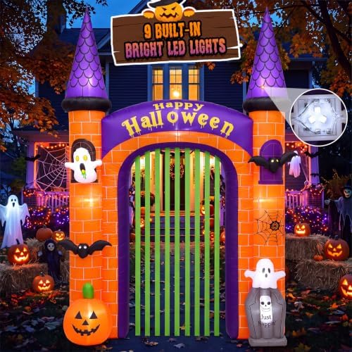10.8FT Halloween Inflatables Archway Outdoor Decoration Halloween Arch