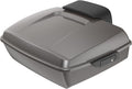 Advanblack Road Glide Tour Trunk Pack Billet Silver Chopped Tour Trunk Pack Backrest Pad for '97-'25 Harley Touring Road King Street Glide Electra Glide CVO models